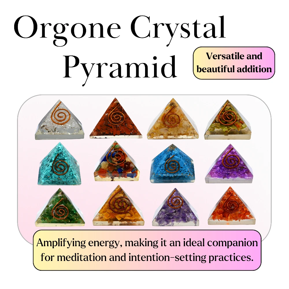 Set of 11 Orgonite Orgone Pyramid
