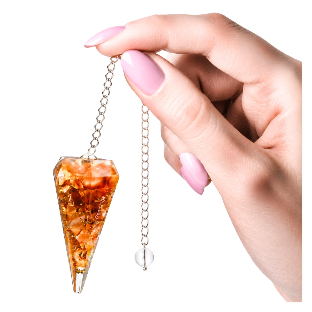 Carnelian Orgone Pendulum
