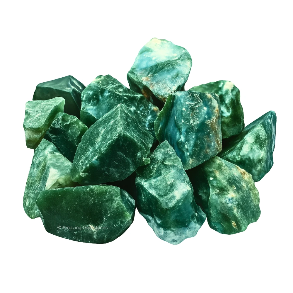 Moss Agate Raw Crystals (5 Pieces)