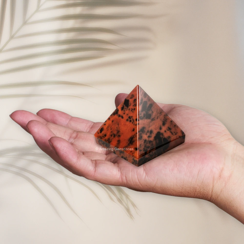 Mahogany Obsidian Pyramid (1.5 Inch)