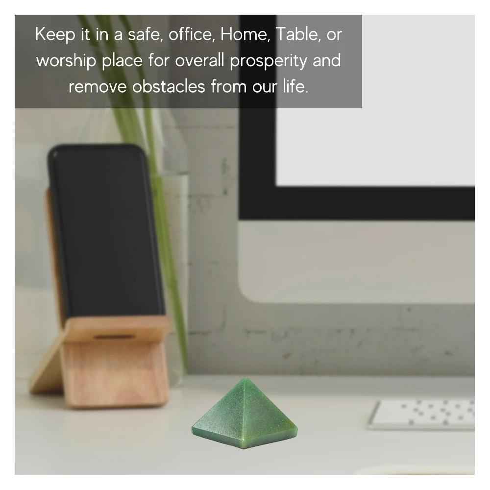 Dark Green Aventurine Pyramid (1 Inch)
