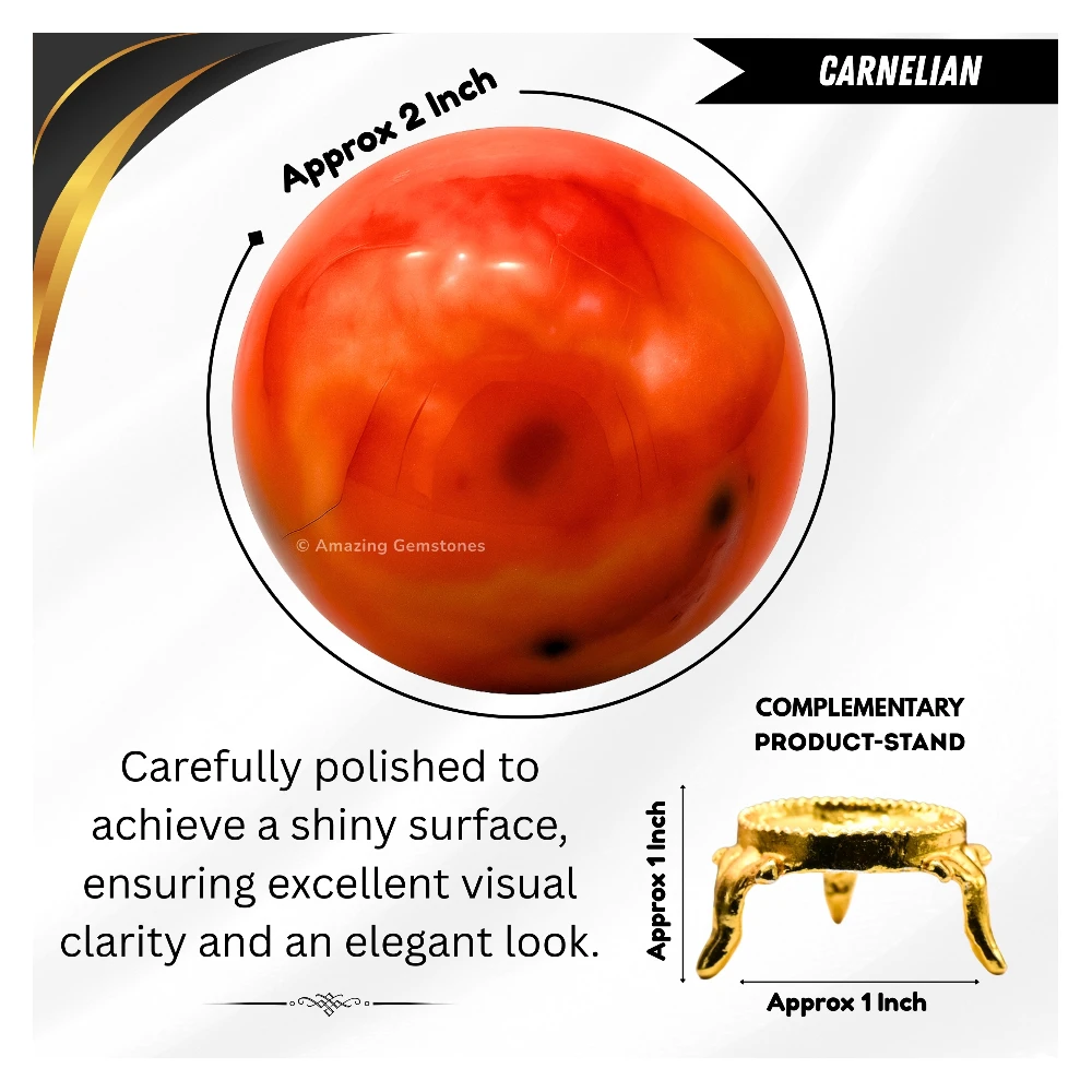 Carnelian Sphere (2 Inch)