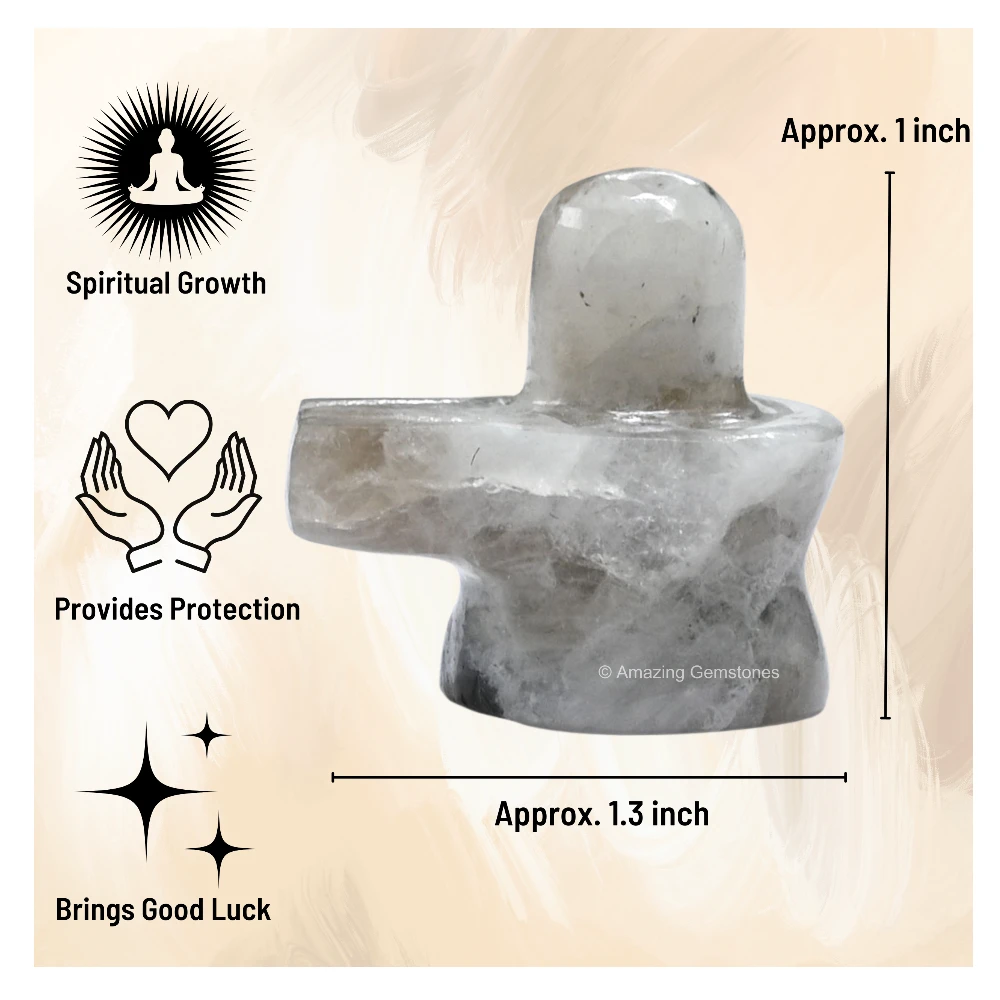 Rainbow Moonstone Shivling