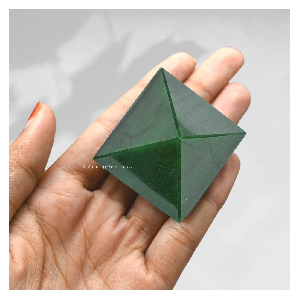 Dark Green Aventurine Pyramid (1.5 Inch)