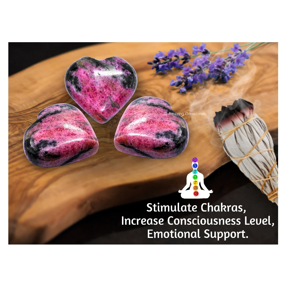Rhodonite Heart