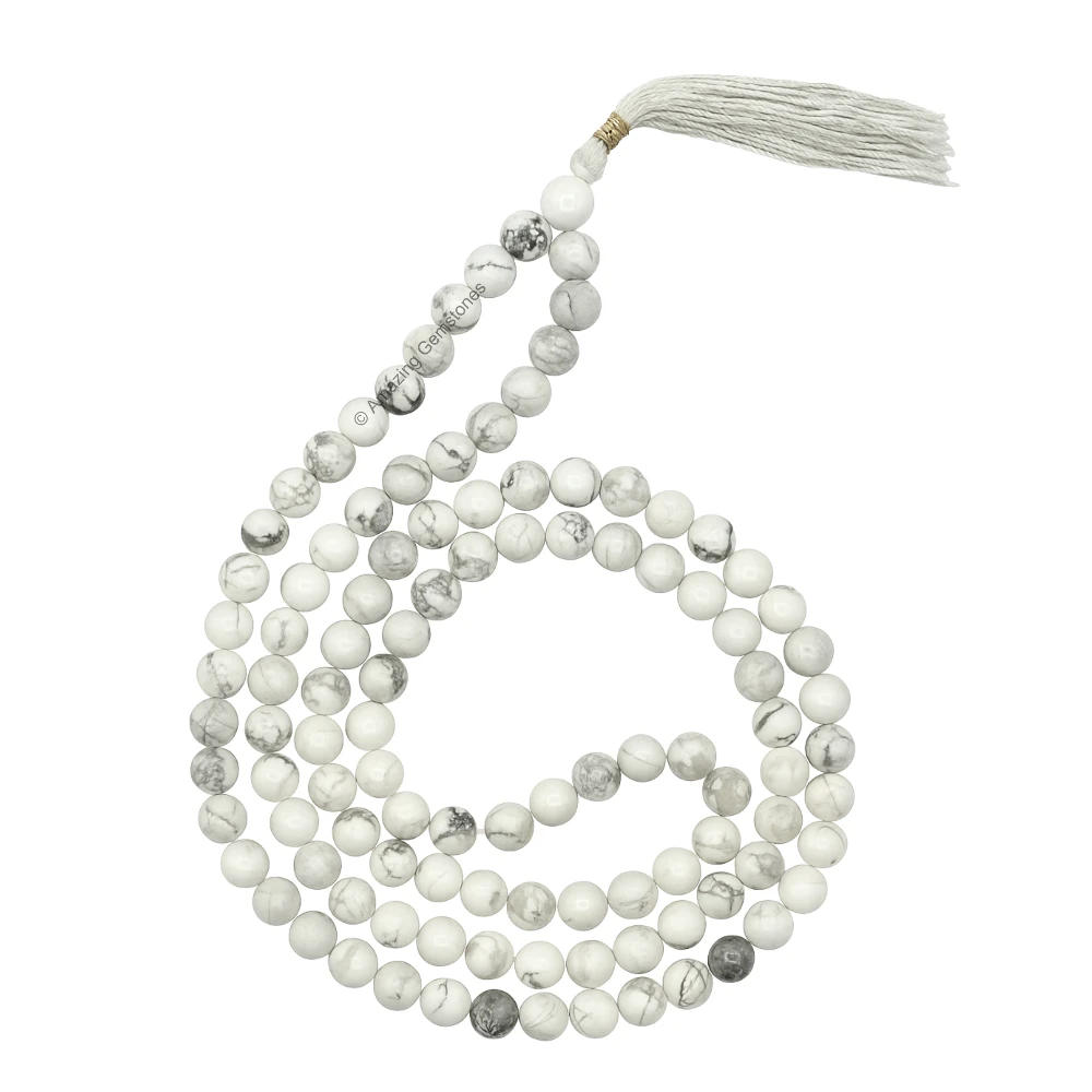 Howlite Mala