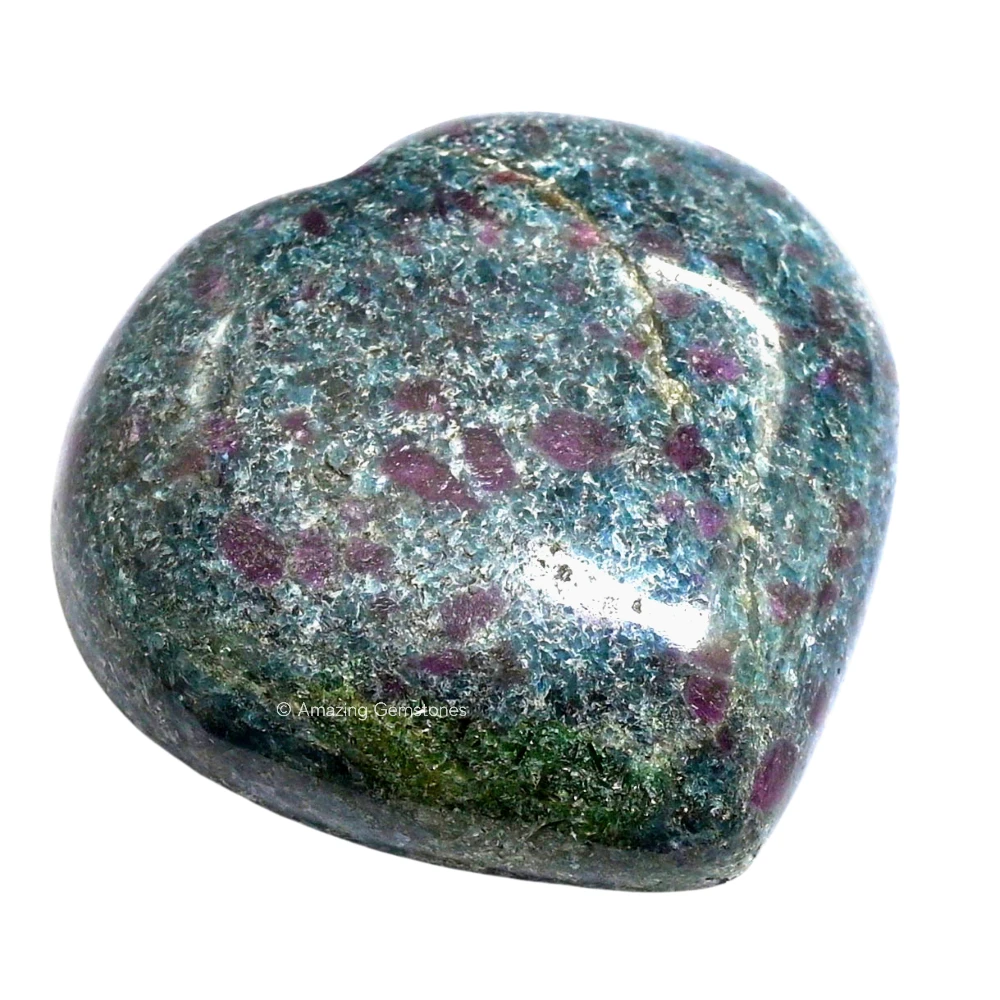 Ruby Kyanite Heart