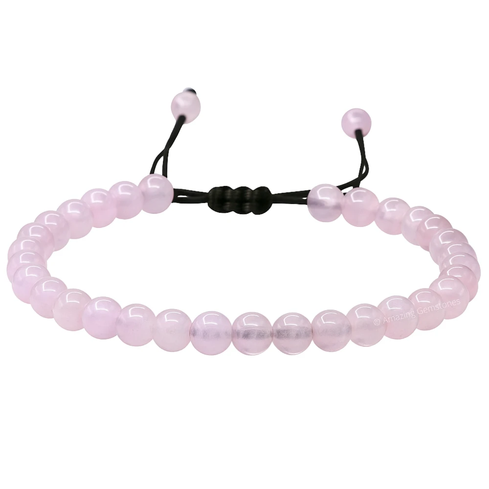 Rose Quartz Anklet (Without Knot)