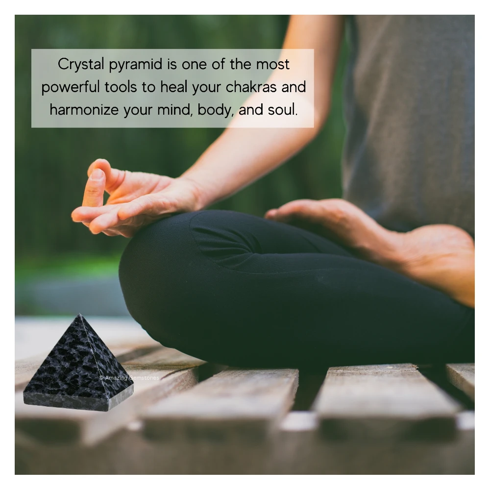 Indigo Gabbro Pyramid (2 Inch)