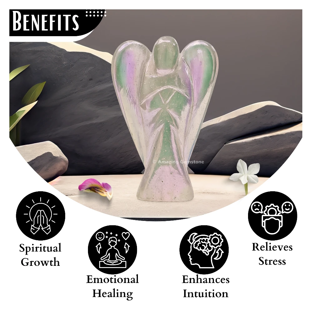Angel Aura Quartz Angel Figurine (2 Inch)