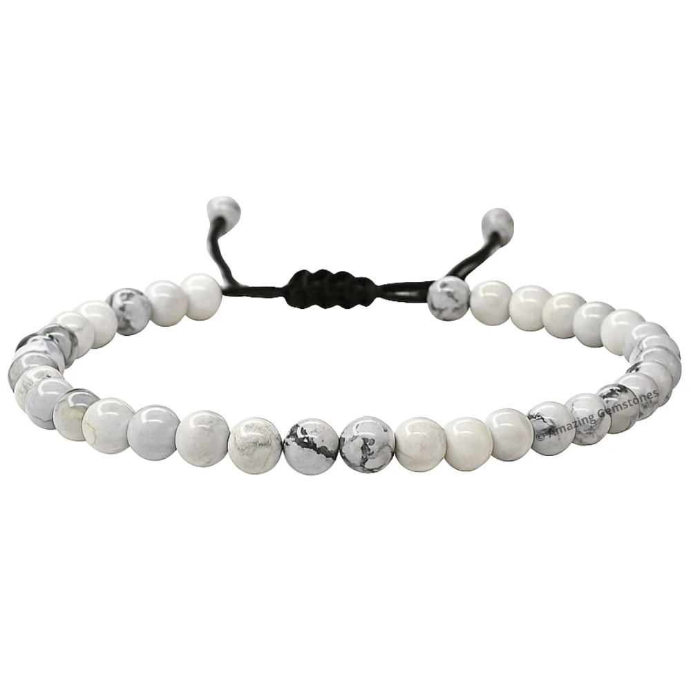 Howlite Anklet (Without Knot)