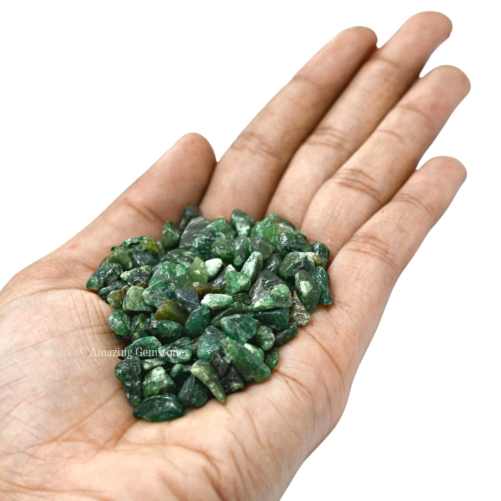 Green Aventurine (Dark) Chips (1LB)