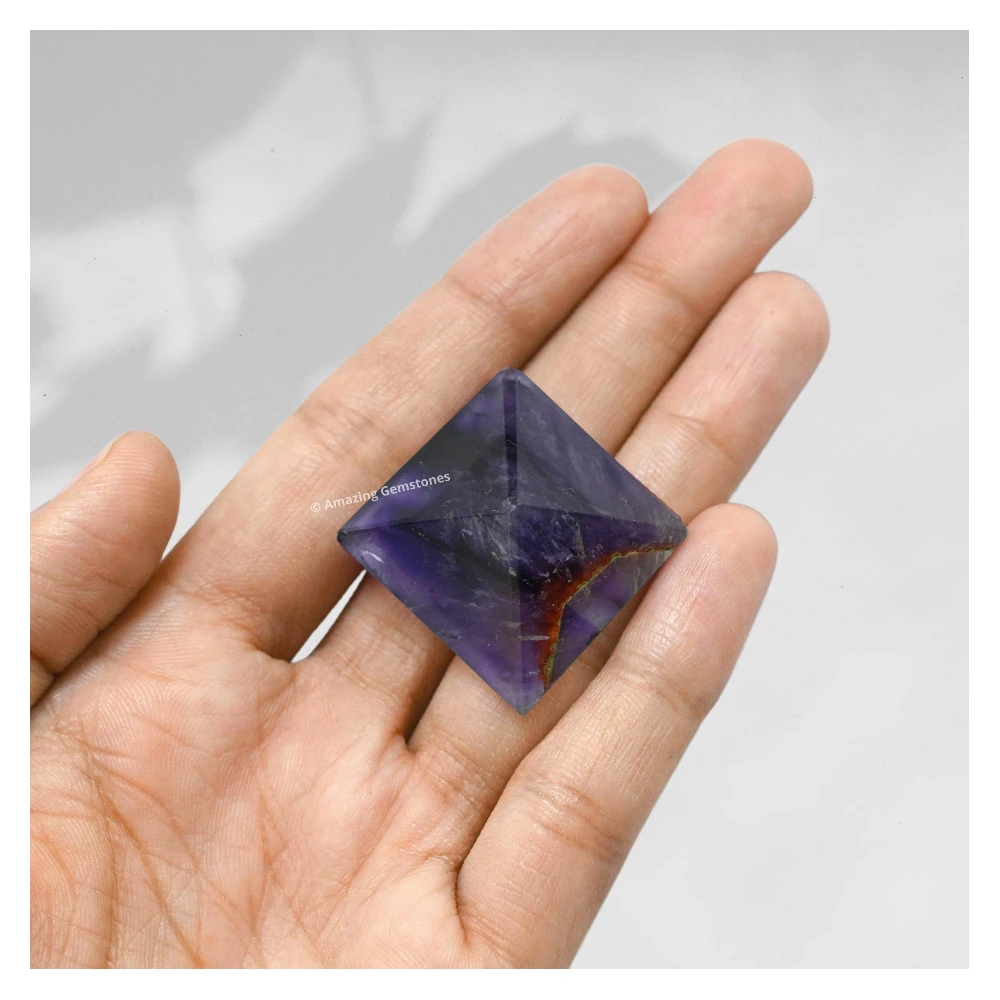 Amethyst Chevron Pyramid (1 Inch)