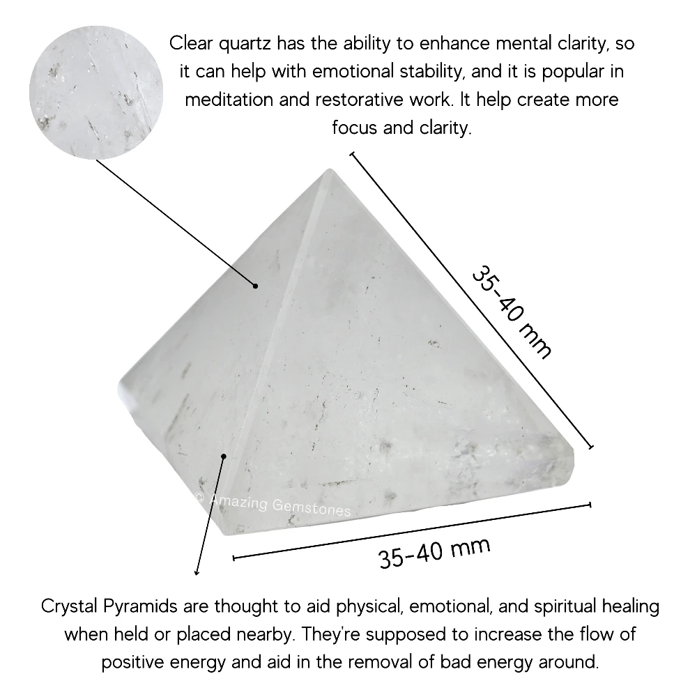 Clear Quartz Pyramid (1.5 Inch)