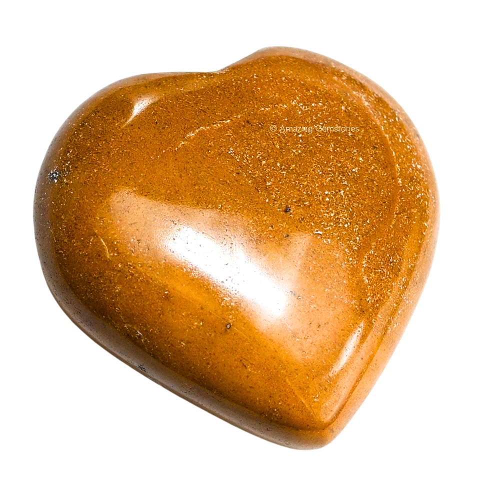 Yellow Jasper Heart