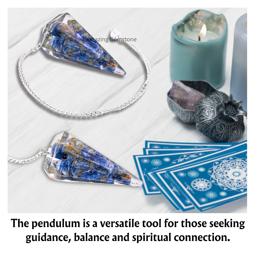 Kyanite Orgone Pendulum