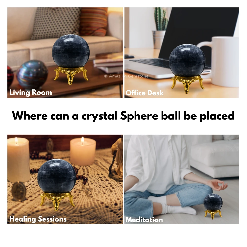 Iolite Sphere (1.5 Inch)