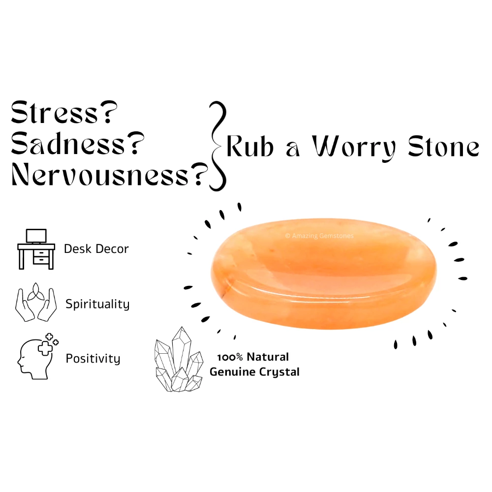 Red Aventurine Worry Stone