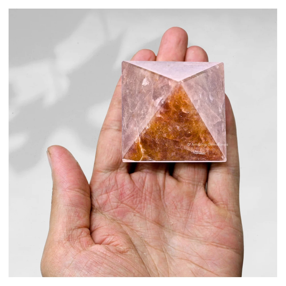 Strawberry Quartz Pyramid (2 Inch)
