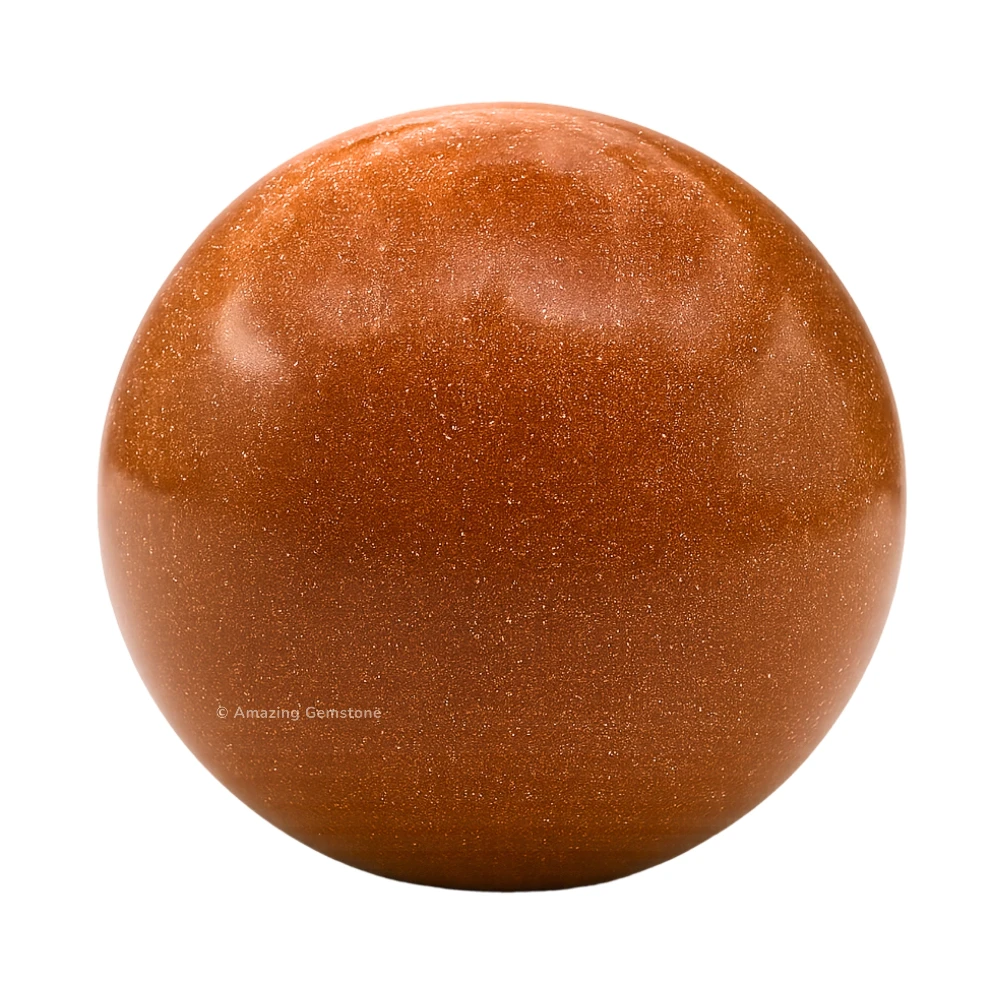 Red Goldstone Sphere (1.5 Inch)