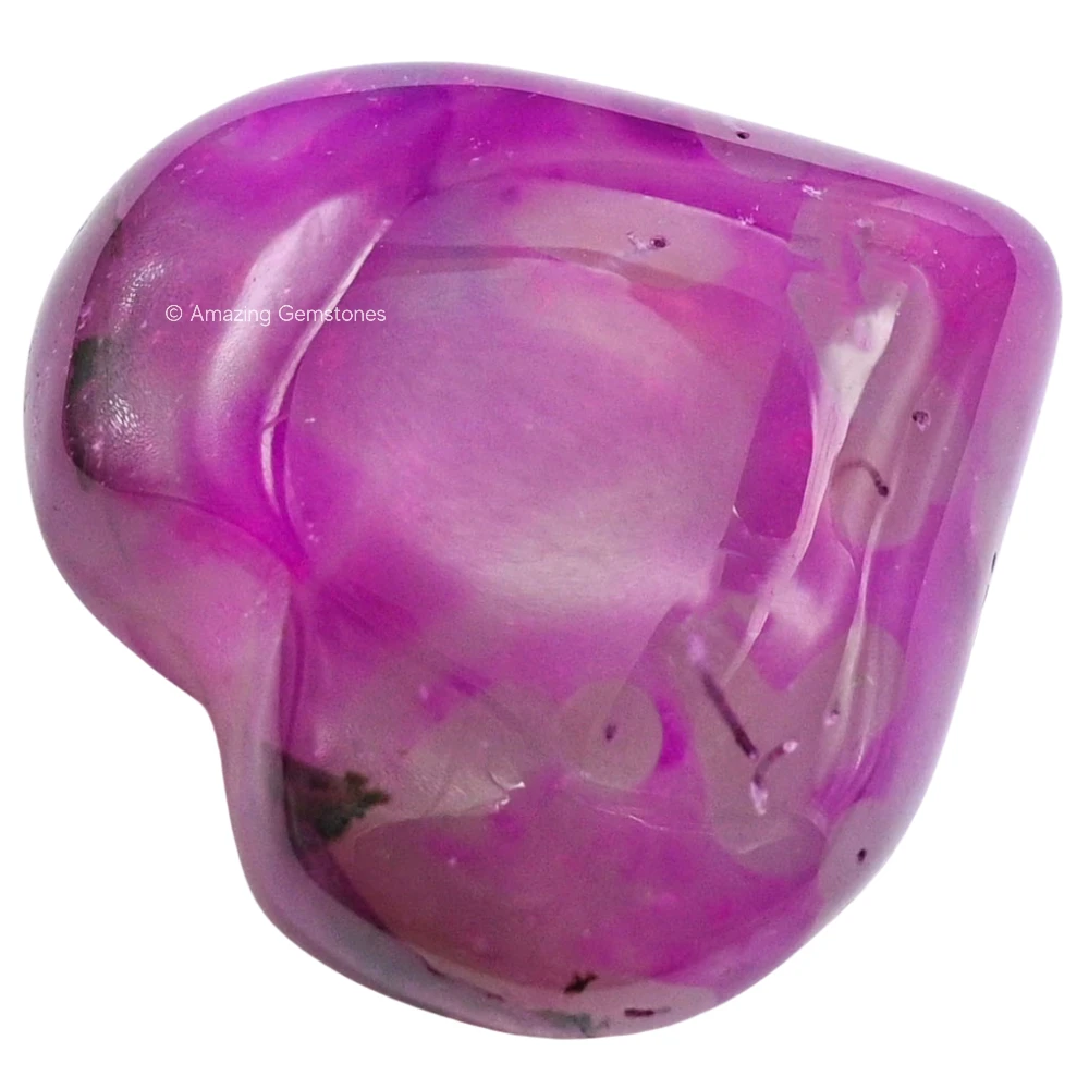 Pink Onyx Agate Heart