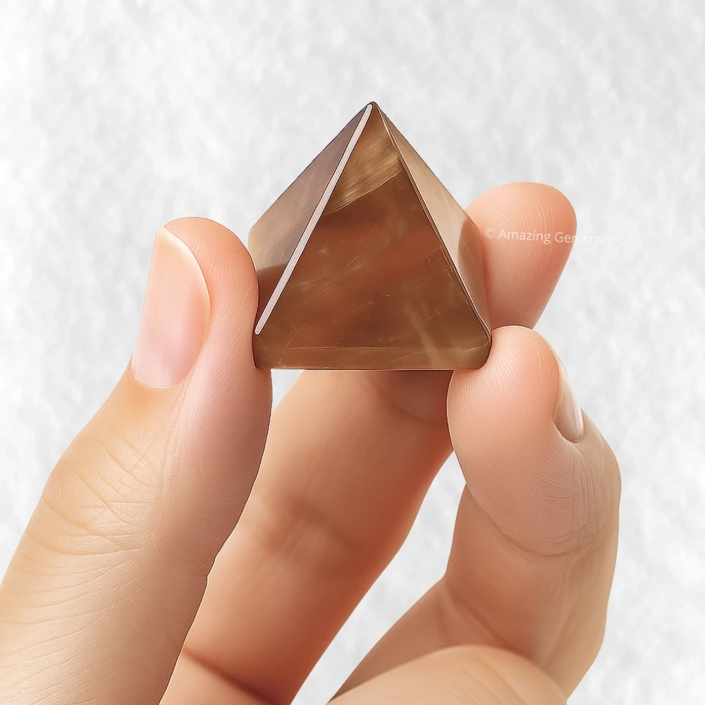 Smoky Quartz Pyramid (1 Inch)