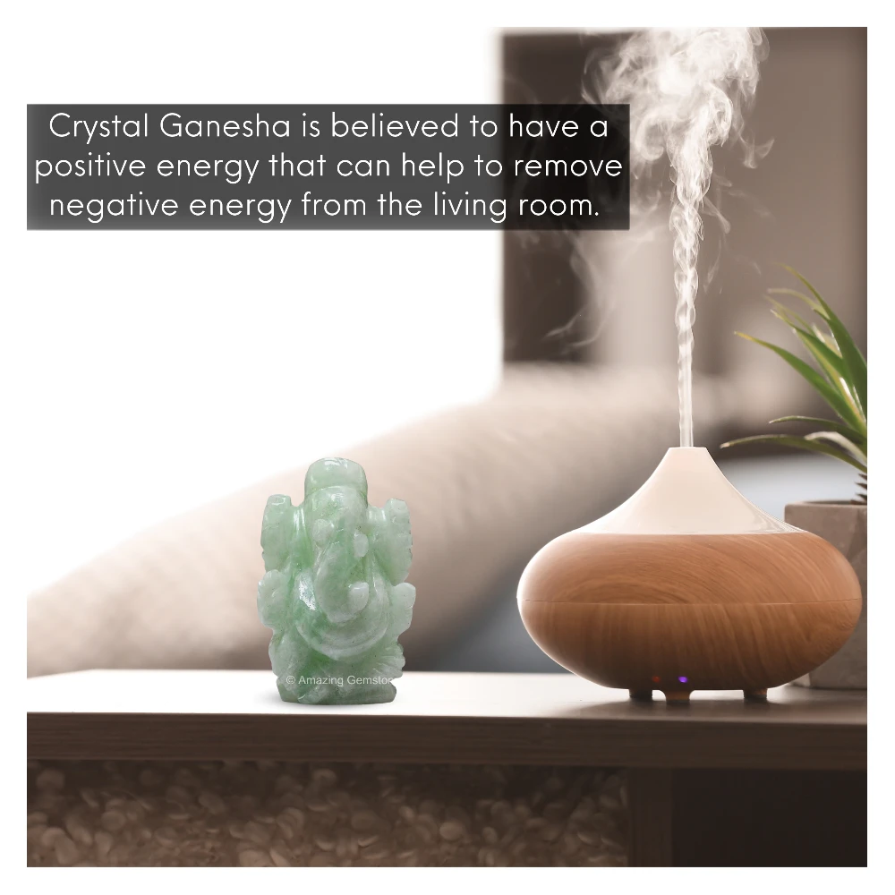Amazonite Ganesha Crystal Idol