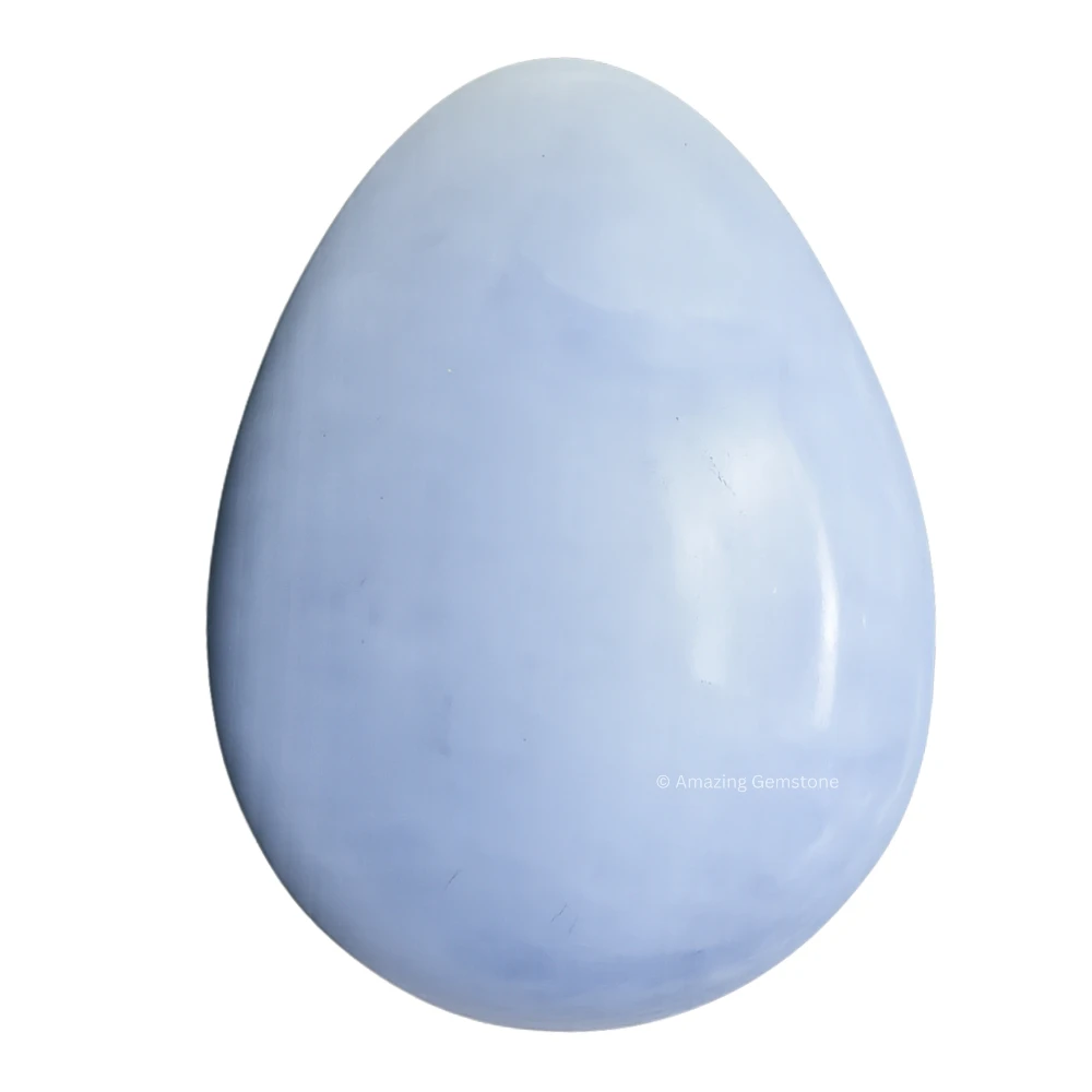 Blue Calcite Crystal Egg Stone