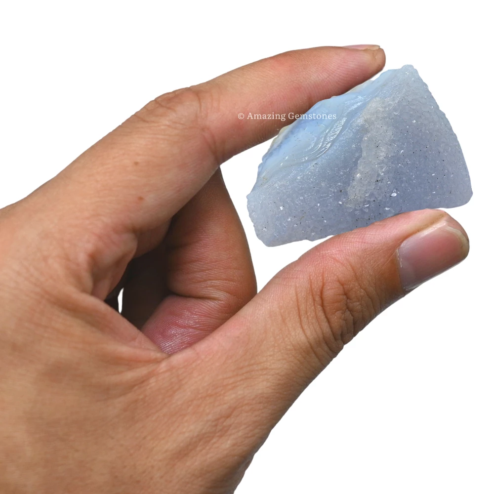 Blue Lace Agate Raw Crystals (2 Pieces)
