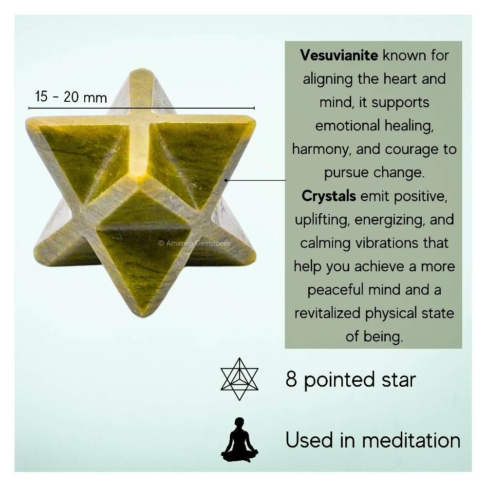Vesuvianite Merkaba (15-20 mm)