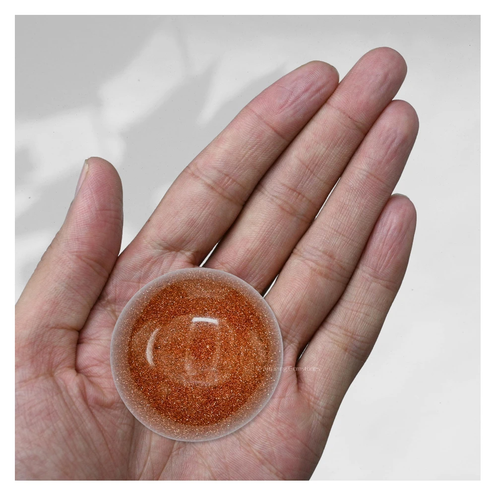 Red Goldstone Sphere (1.5 Inch)