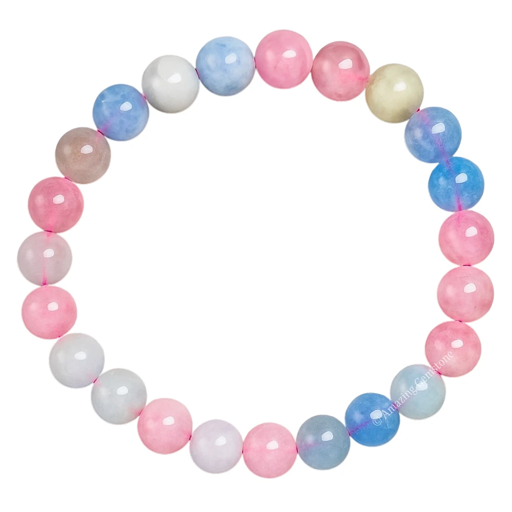 Natural Morganite Bracelet (Strechable)