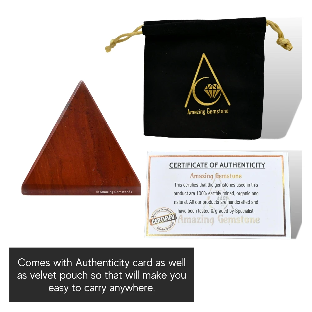 Red Jasper Pyramid (1 Inch)