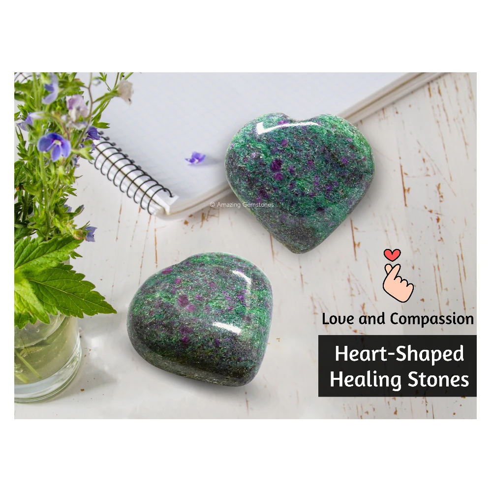 Ruby Fuchsite Heart