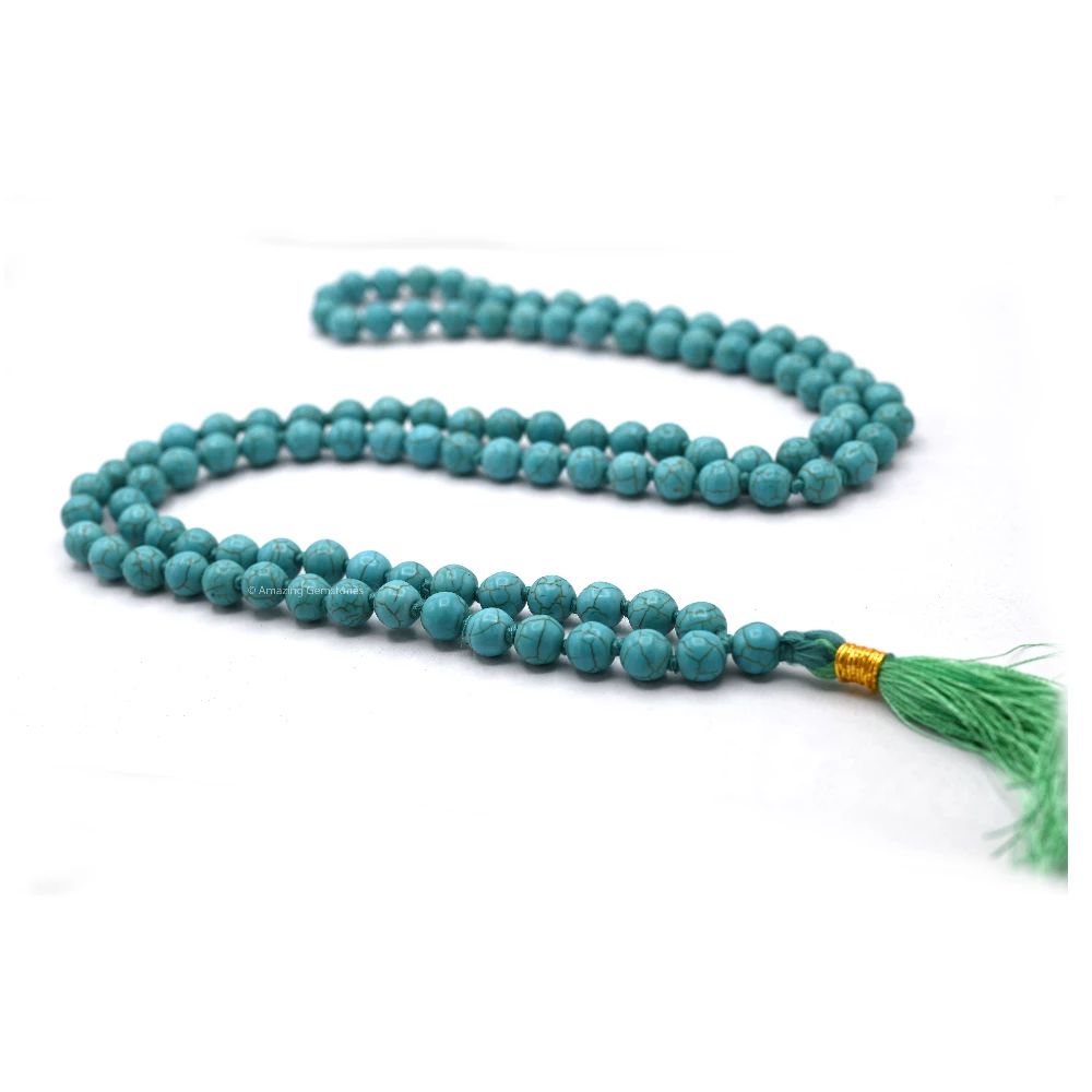 Turquoise Mala (Hand Knotted)