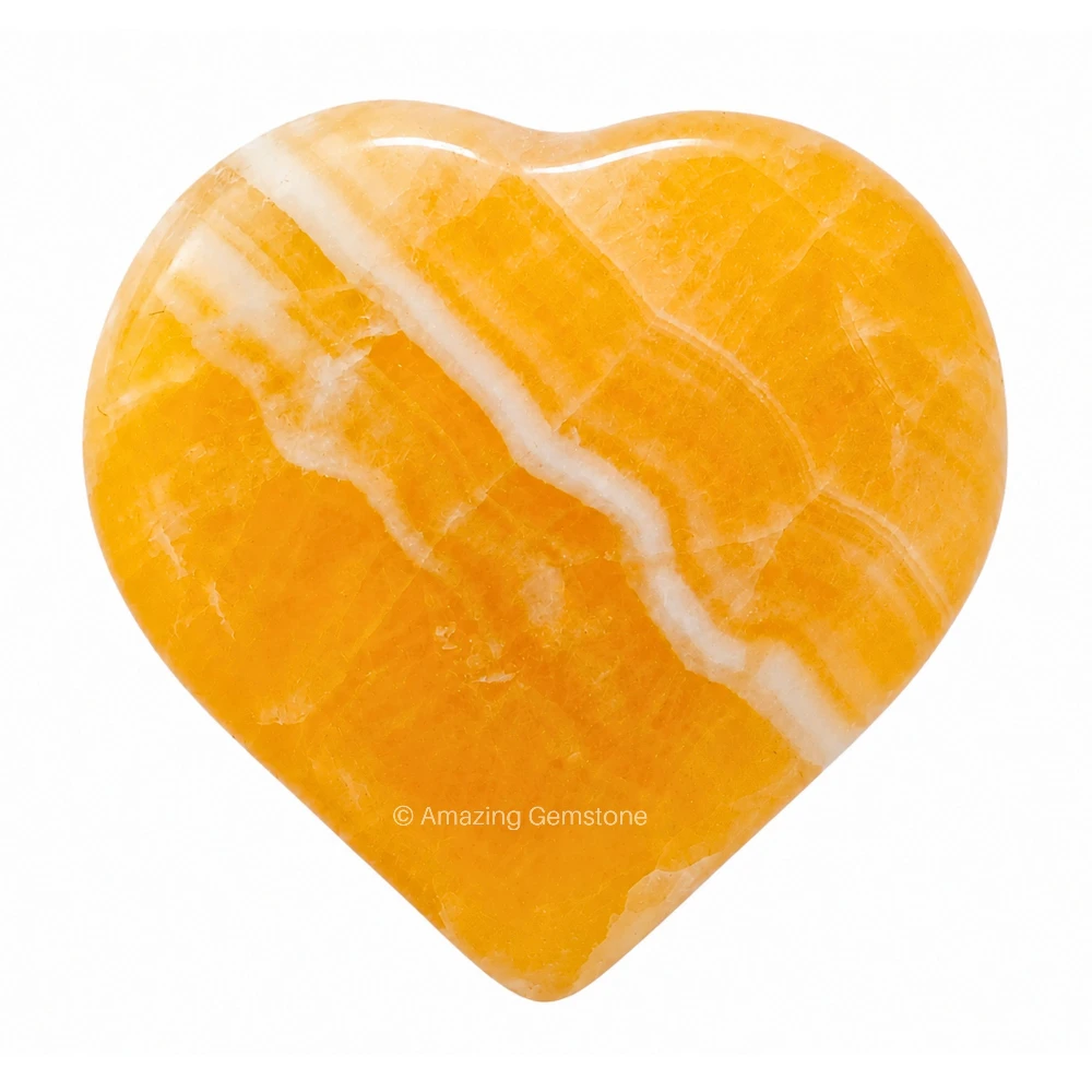 Yellow Calcite Heart (Pack of 2)
