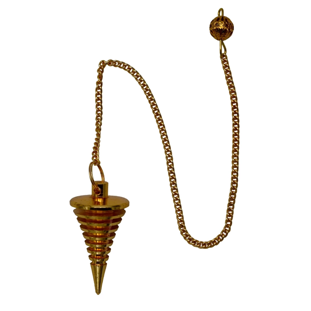 Copper Metal Pendulum - Gold Hard Coil Vertical (MP40)