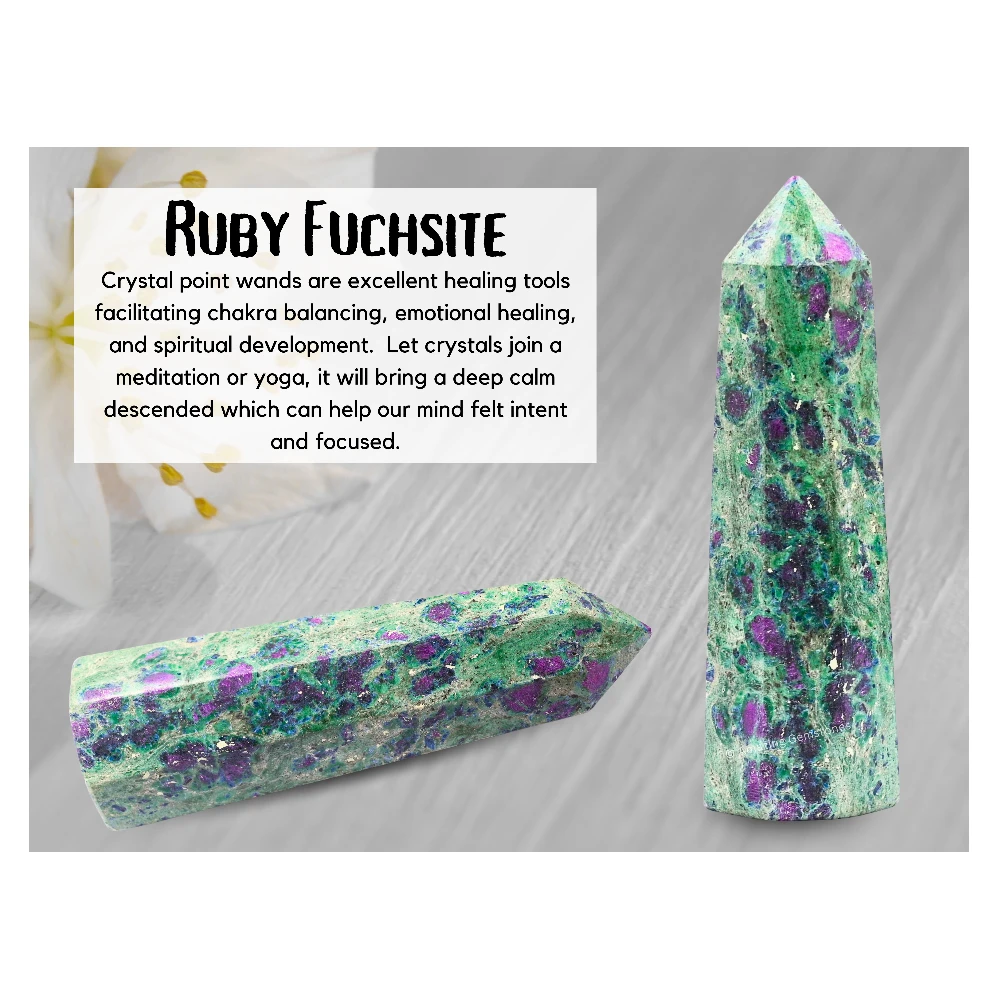 Ruby Fuchsite Tower (5.5" to 6" Inch)