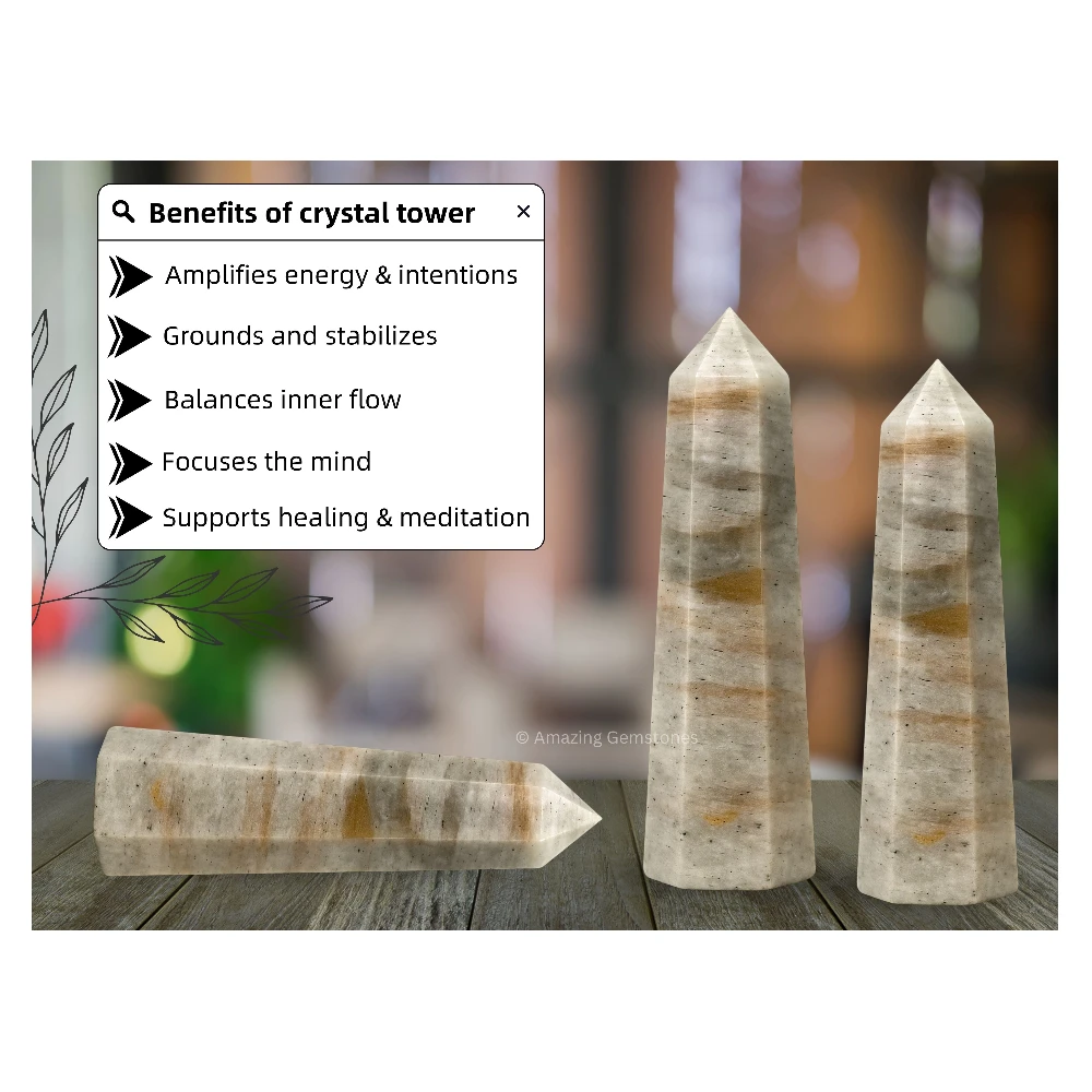 Chrysoberyl Cat's Eye Tower (3" to 4" INCH)