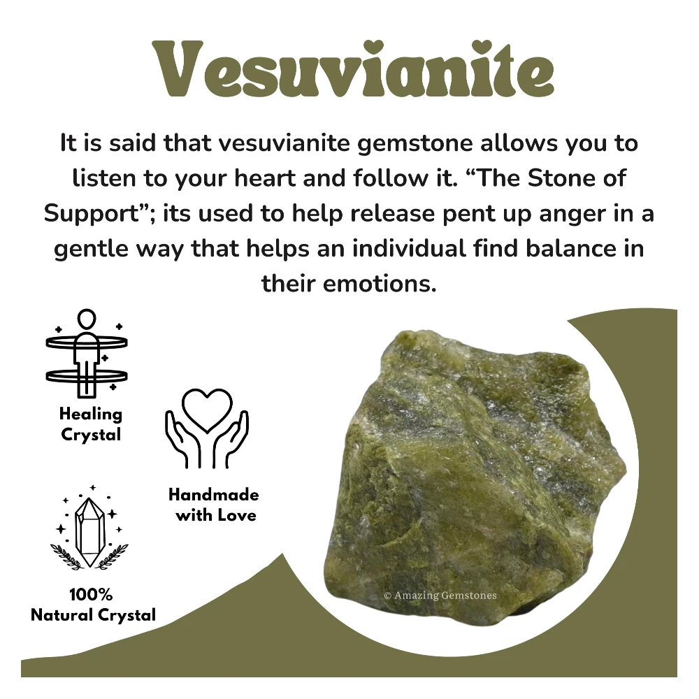 Vesuvianite Raw Crystals (2 Pieces)
