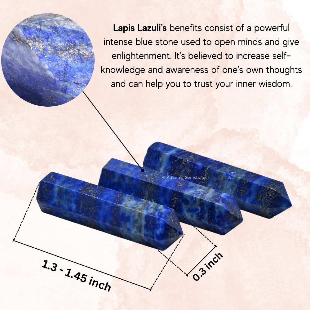 Lapis Lazuli Pencil Points (Set of 50)