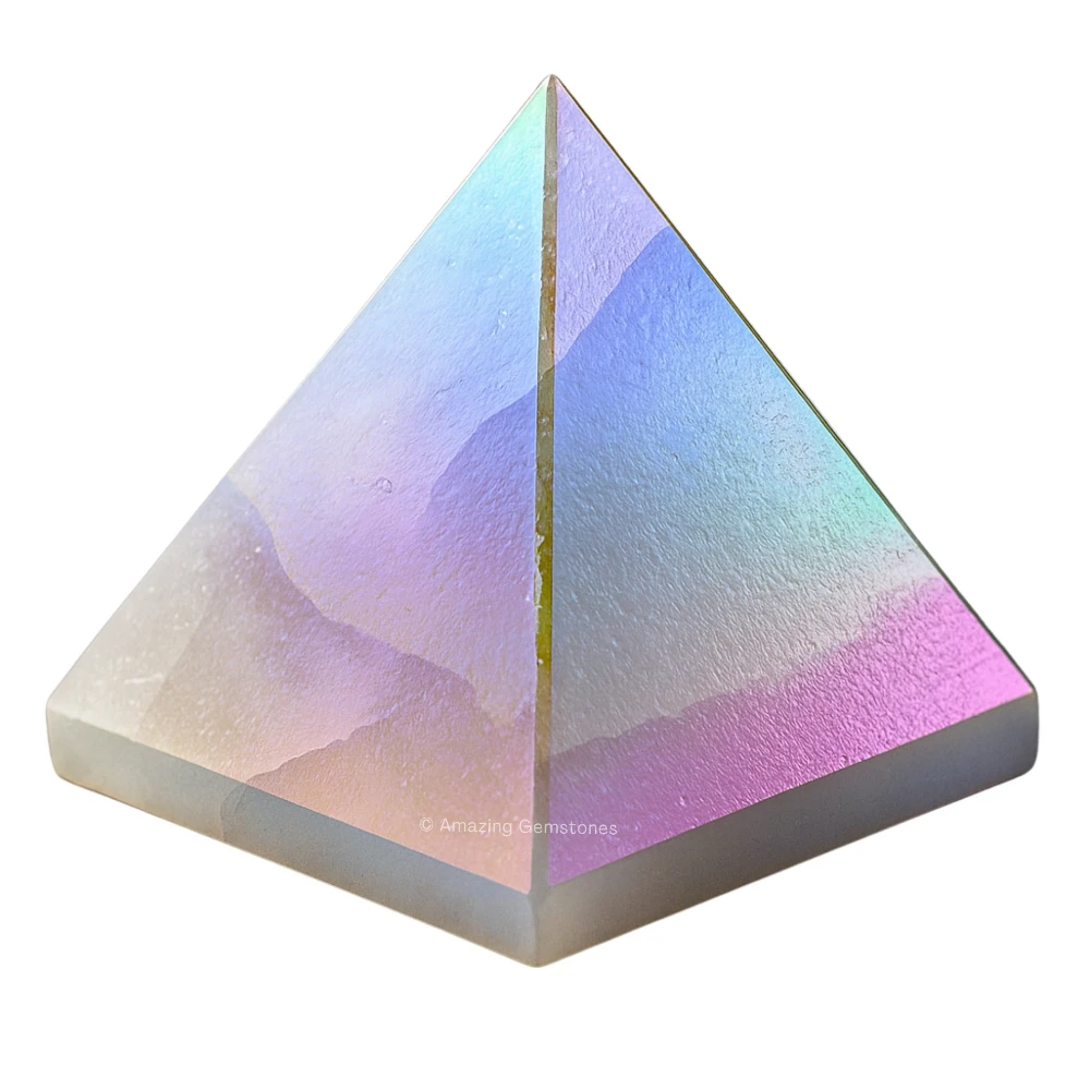 Angel Aura Quartz Pyramid (1.5 Inch)