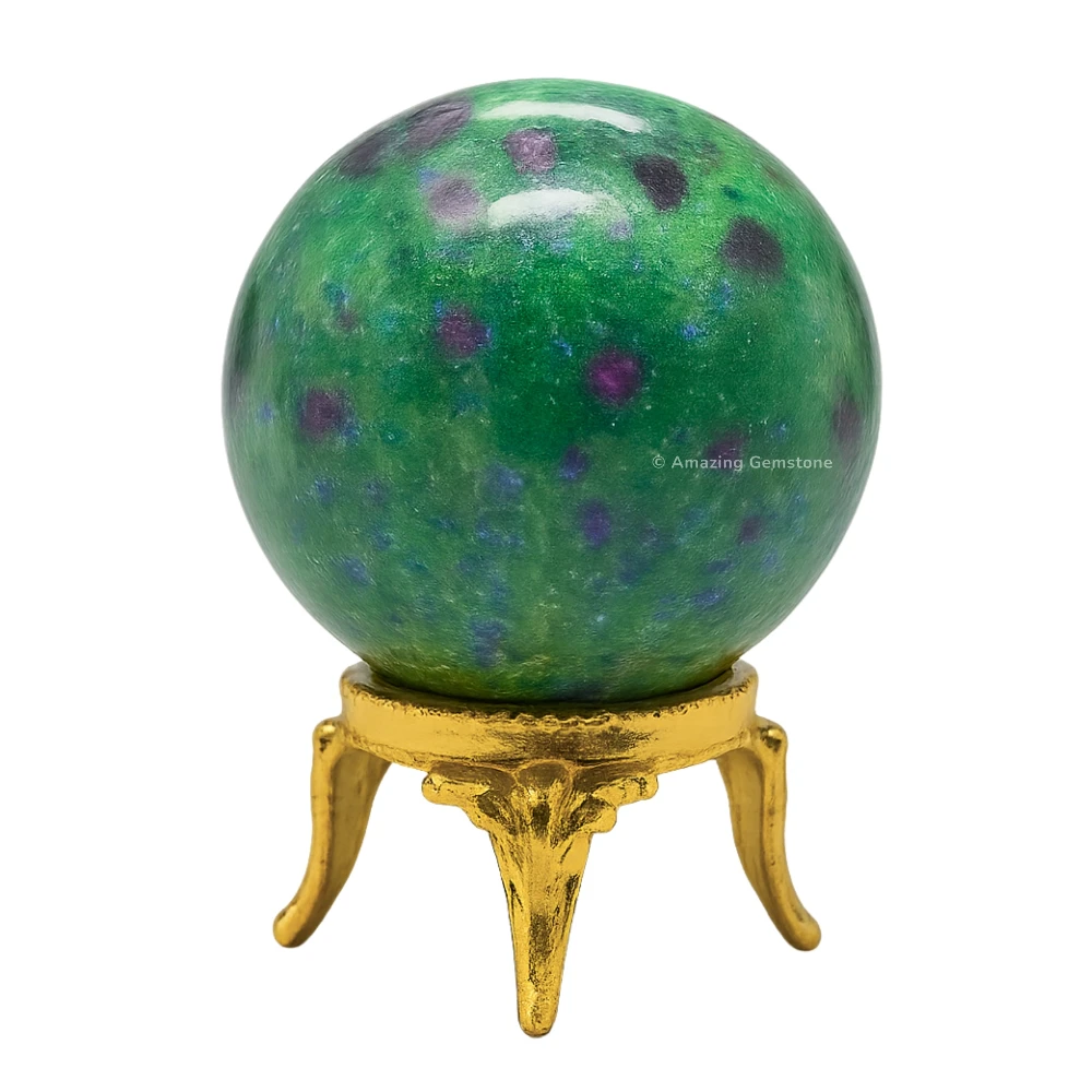 Ruby Zoisite Sphere (1.5 Inch)