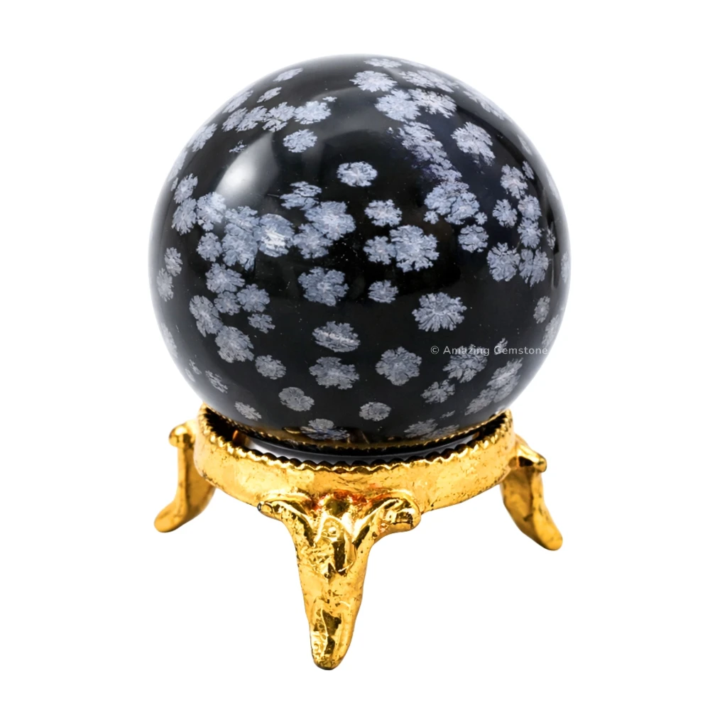 Snowflake Obsidian Sphere (1.5 Inch)