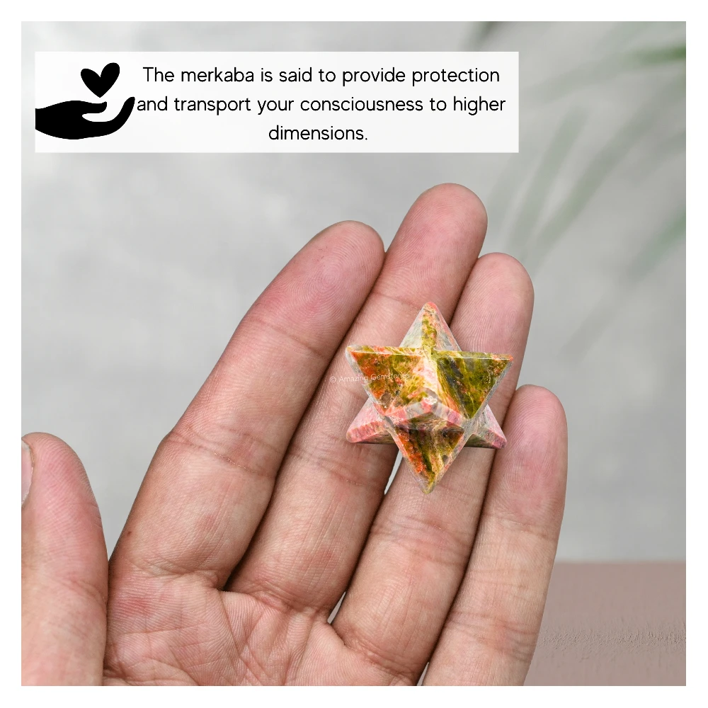 Unakite Merkaba (15-20 mm)