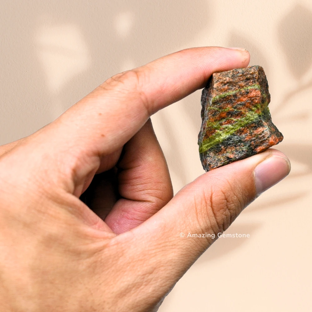 Unakite Raw Crystals (2 Pieces)