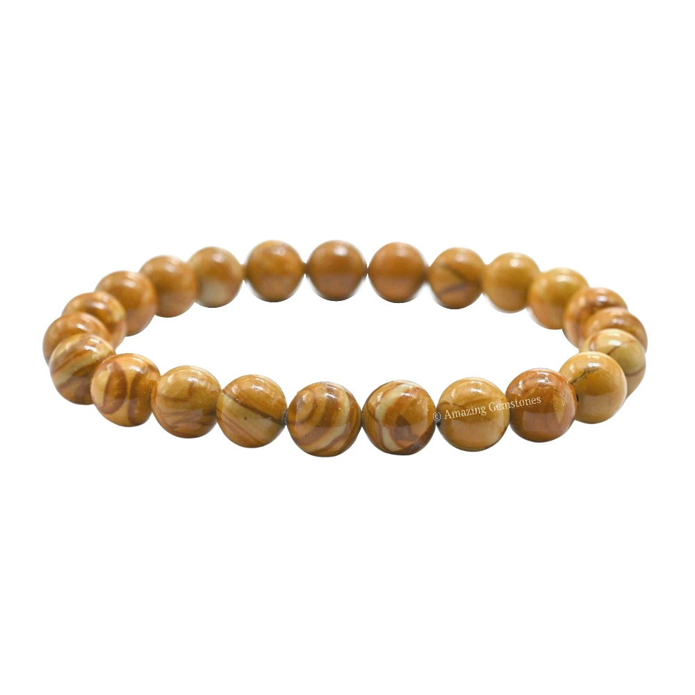 Yellow Jasper Bracelet (Strechable)