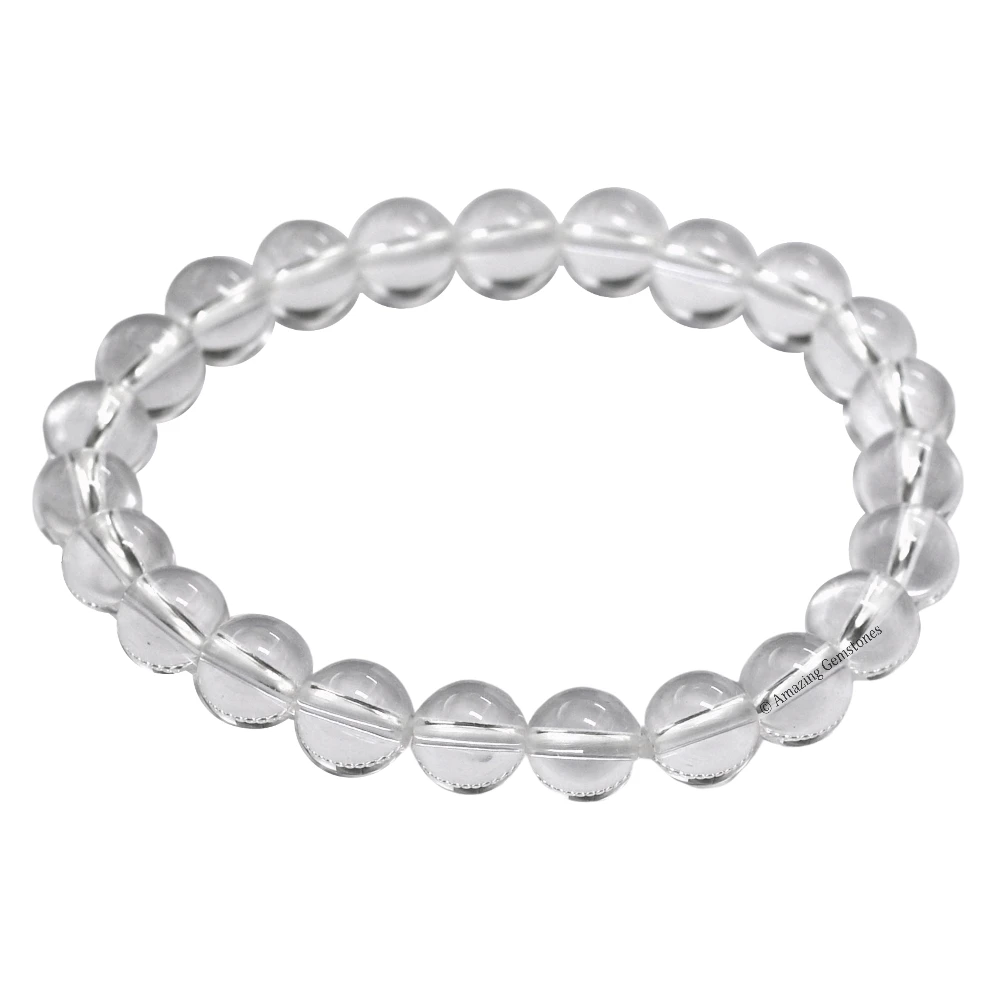 Clear Quartz Bracelet (Strechable)