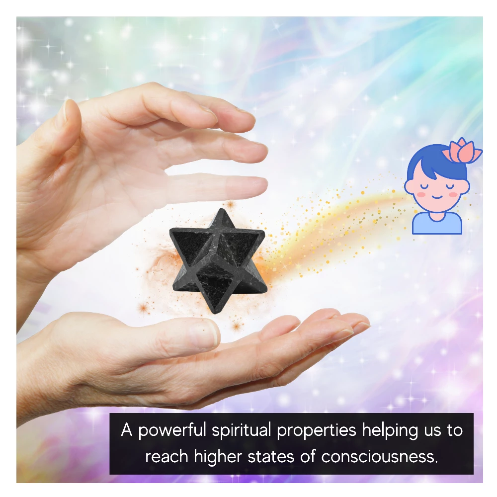Nuummite Merkaba (15-20 mm)