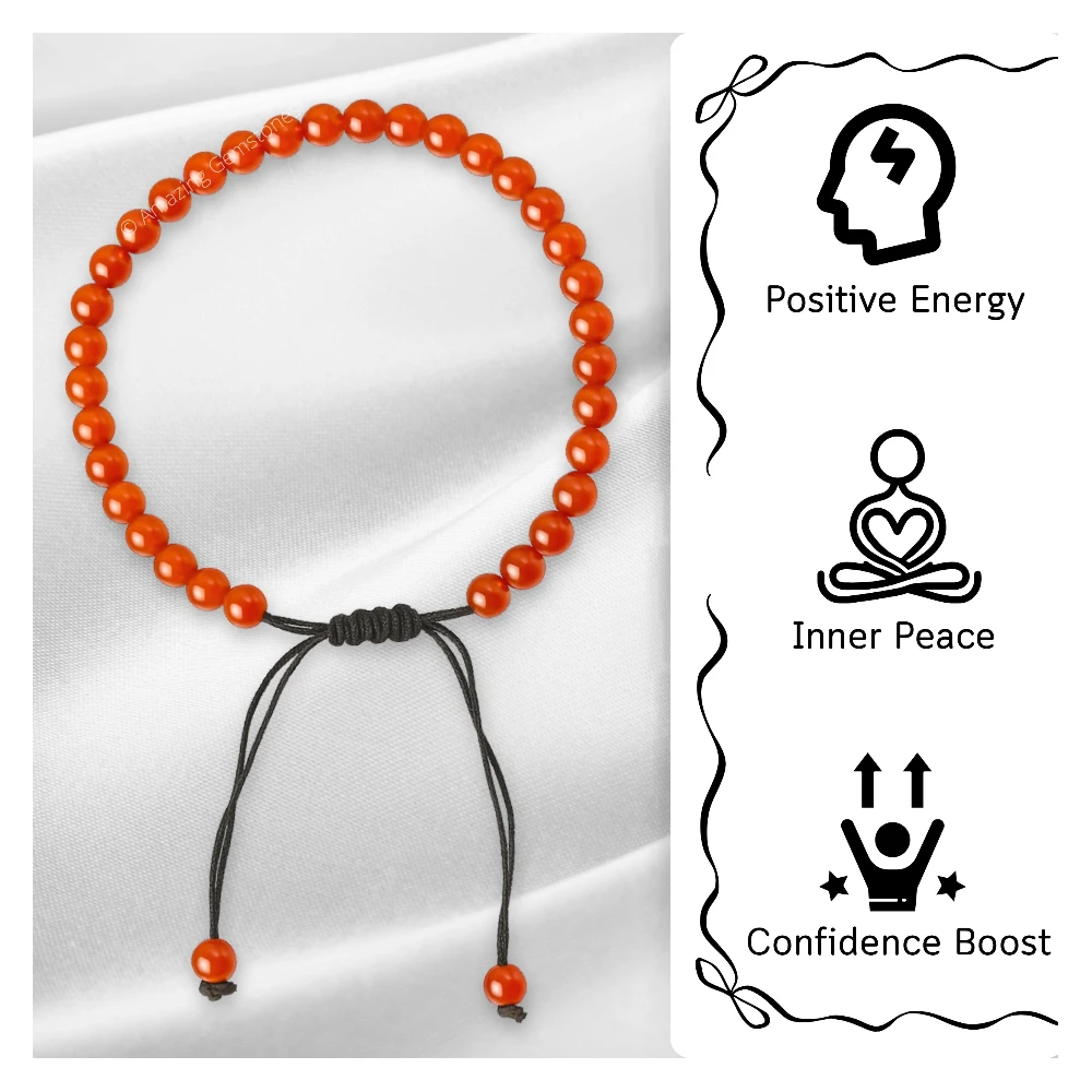 Carnelian Anklet (Without Knot)